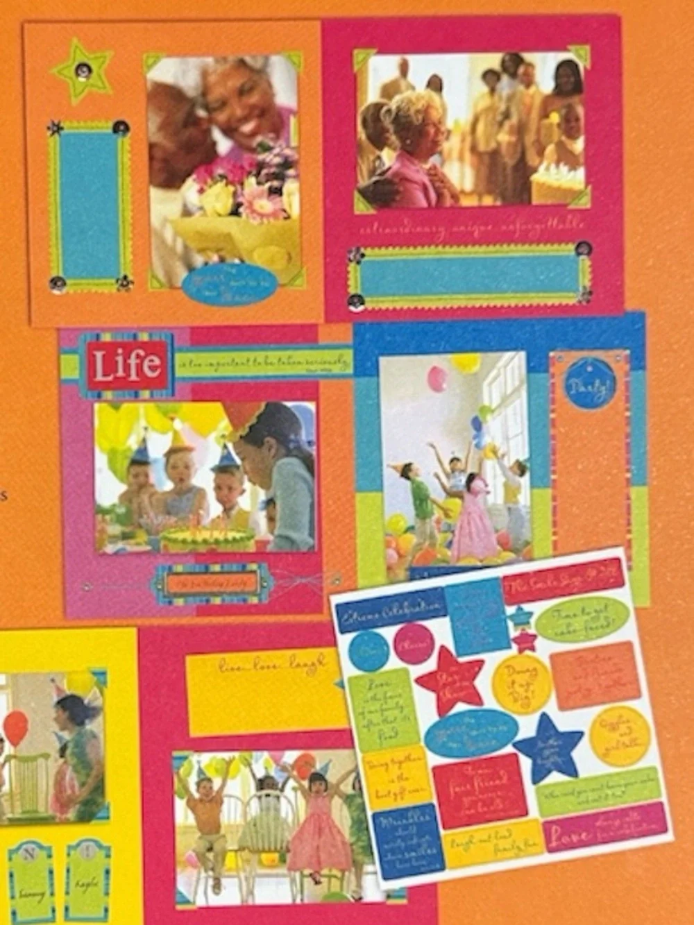 Hallmark Instant Scrapbook Album “It’s a Celebration” with 20 Pre-Designed Pages